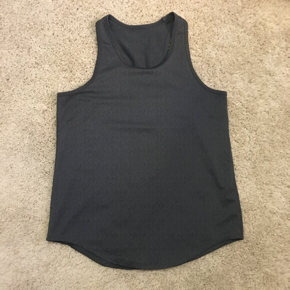 Grey Stretchy Racerback Tank Top - Picture 8 of 11